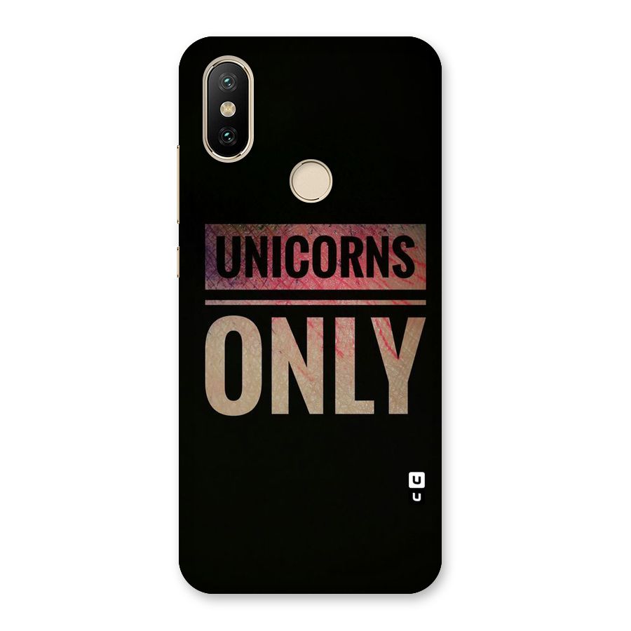 Unicorns Only Back Case for Mi A2