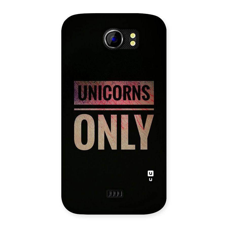 Unicorns Only Back Case for Micromax Canvas 2 A110