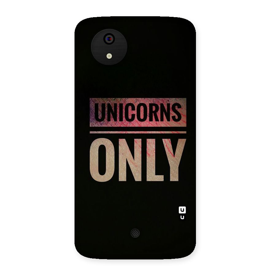 Unicorns Only Back Case for Micromax Canvas A1