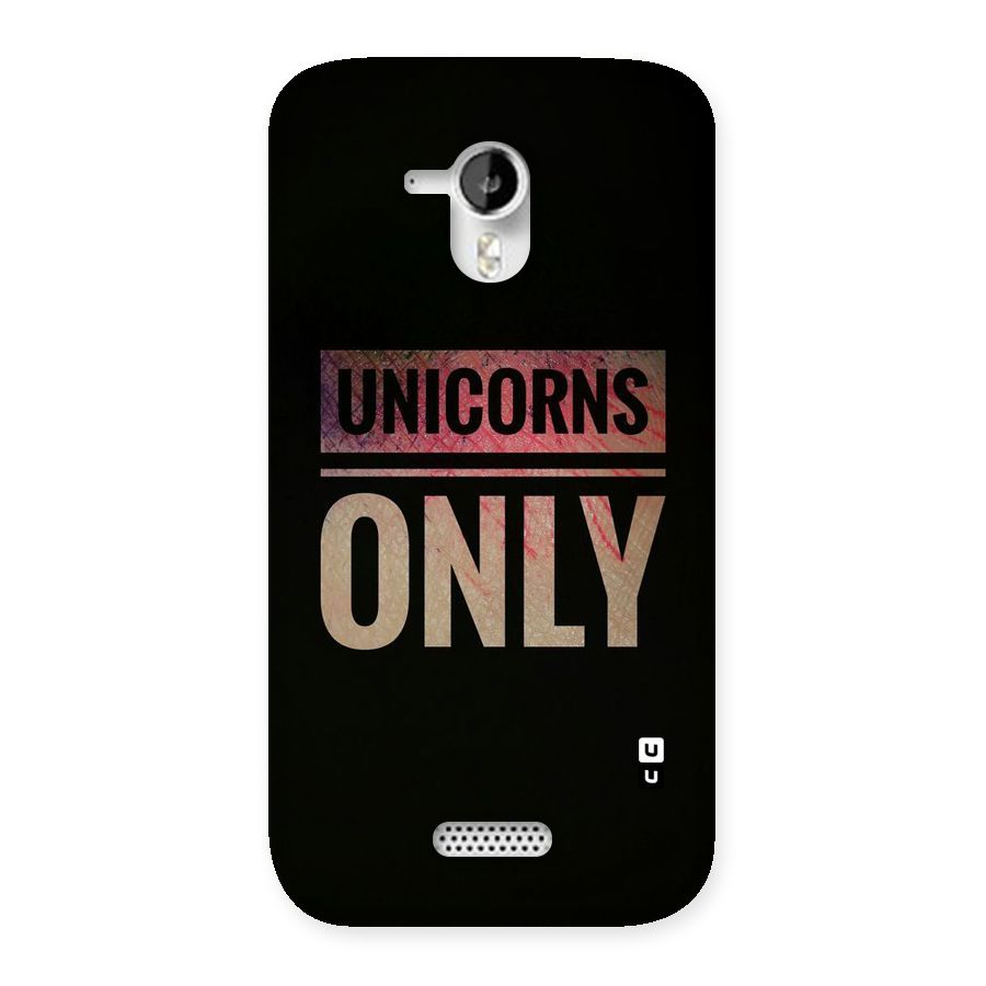 Unicorns Only Back Case for Micromax Canvas HD A116