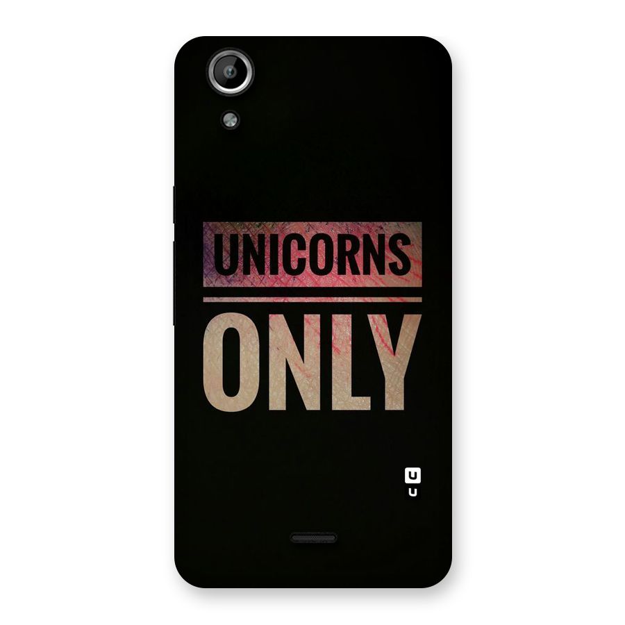 Unicorns Only Back Case for Micromax Canvas Selfie Lens Q345