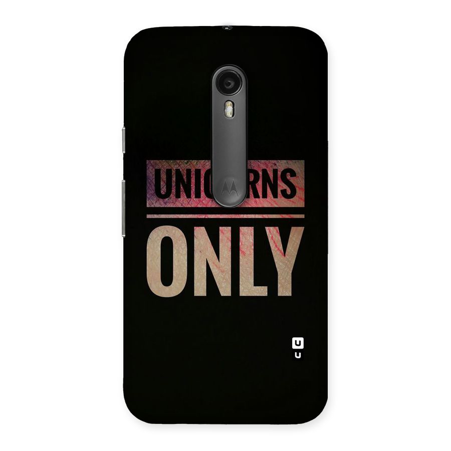Unicorns Only Back Case for Moto G Turbo