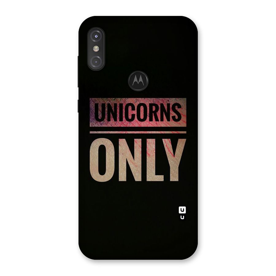 Unicorns Only Back Case for Motorola One Power