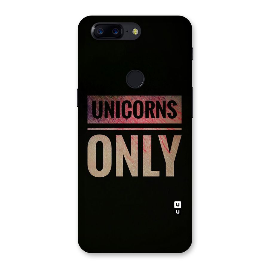Unicorns Only Back Case for OnePlus 5T