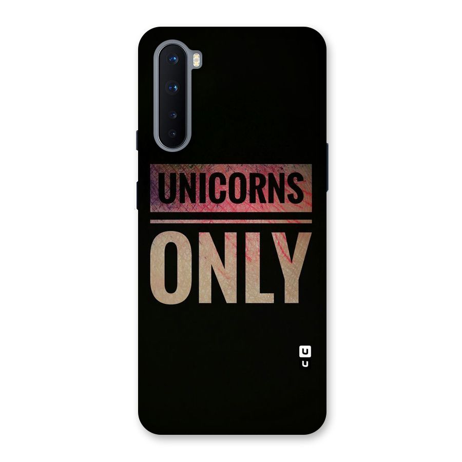 Unicorns Only Back Case for OnePlus Nord