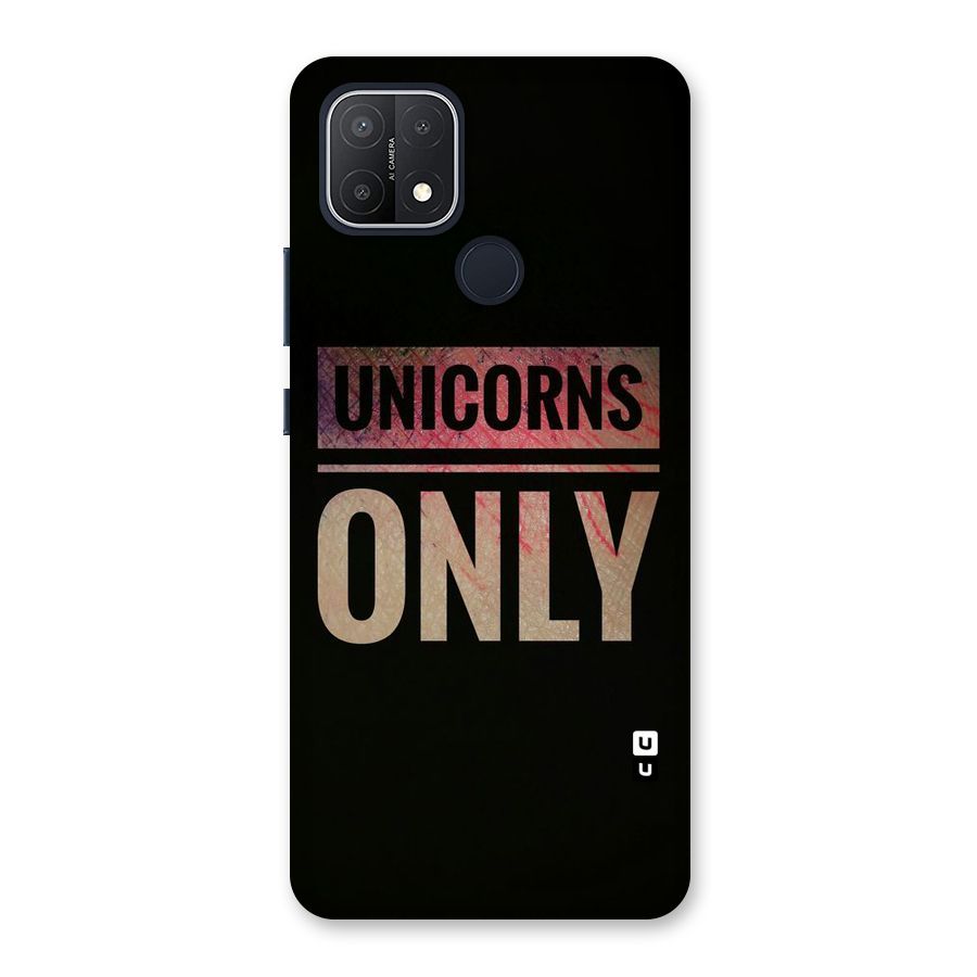 Unicorns Only Back Case for Oppo A15s