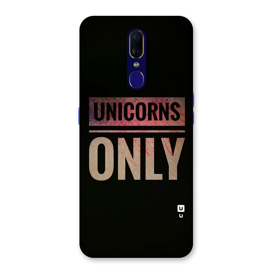 Unicorns Only Back Case for Oppo F11