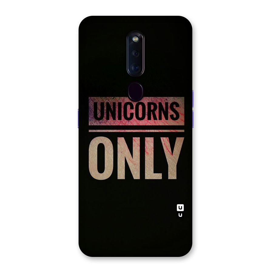 Unicorns Only Back Case for Oppo F11 Pro
