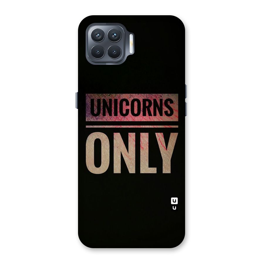 Unicorns Only Back Case for Oppo F17 Pro