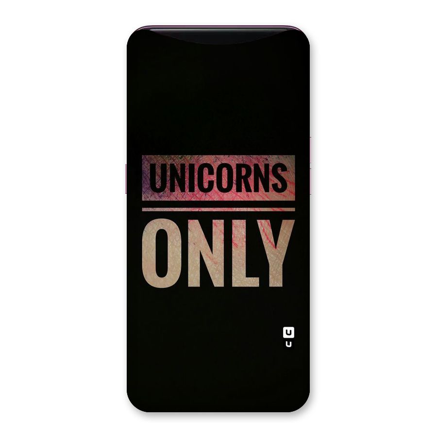 Unicorns Only Back Case for Oppo Find X