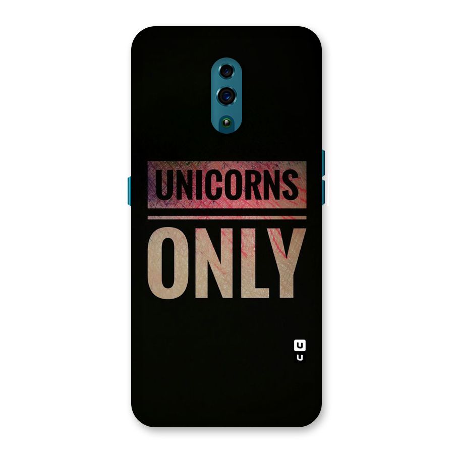 Unicorns Only Back Case for Oppo Reno