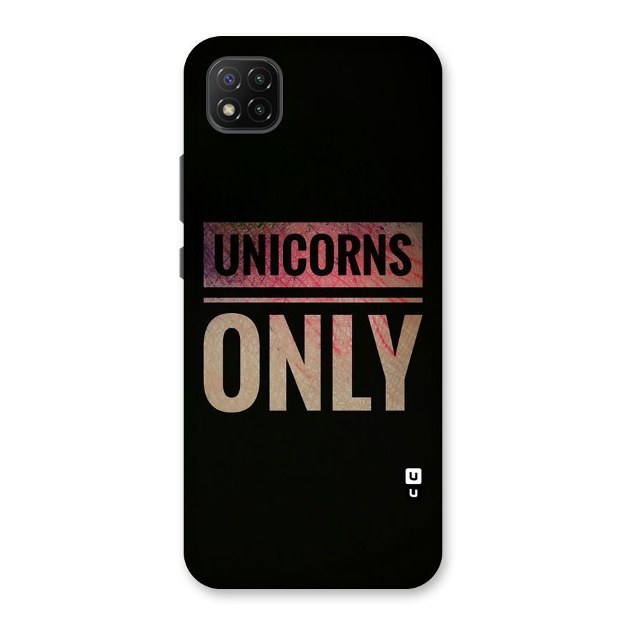 Unicorns Only Back Case for Poco C3