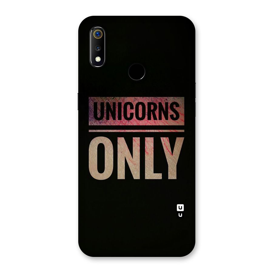 Unicorns Only Back Case for Realme 3