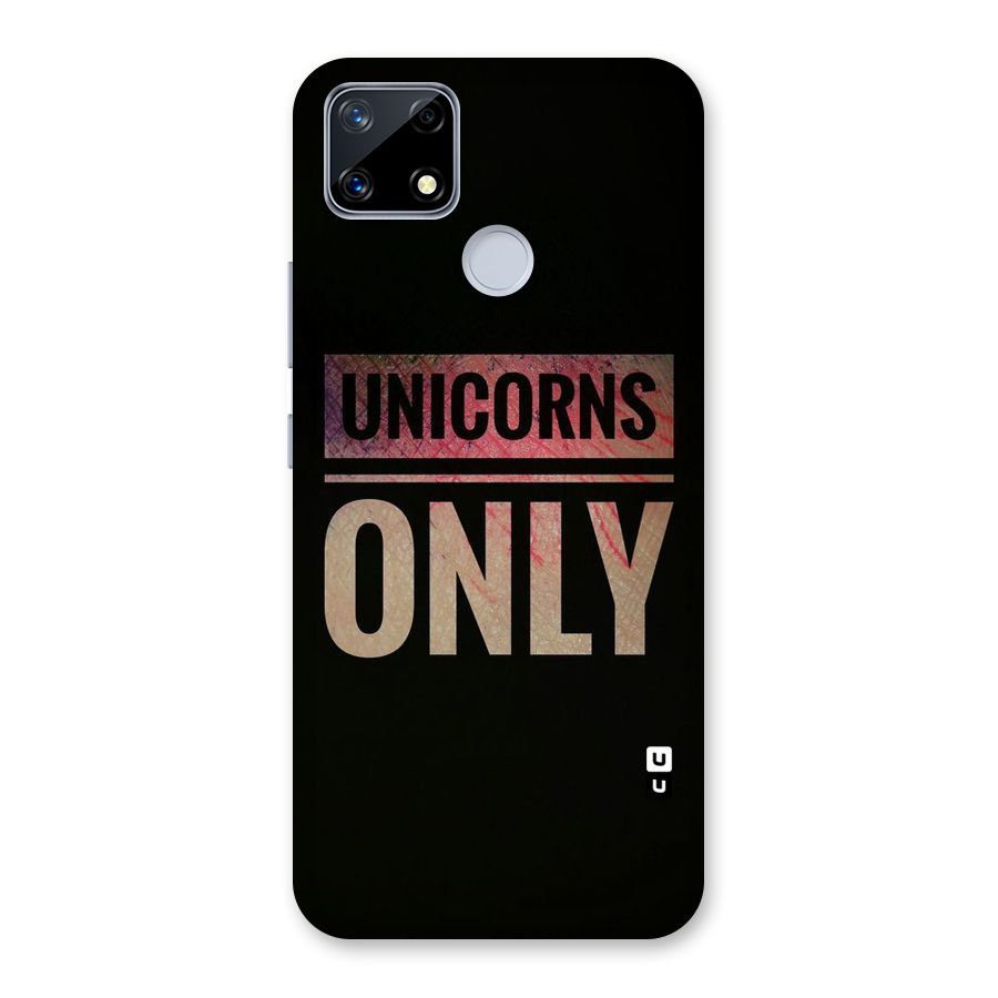 Unicorns Only Back Case for Realme Narzo 20