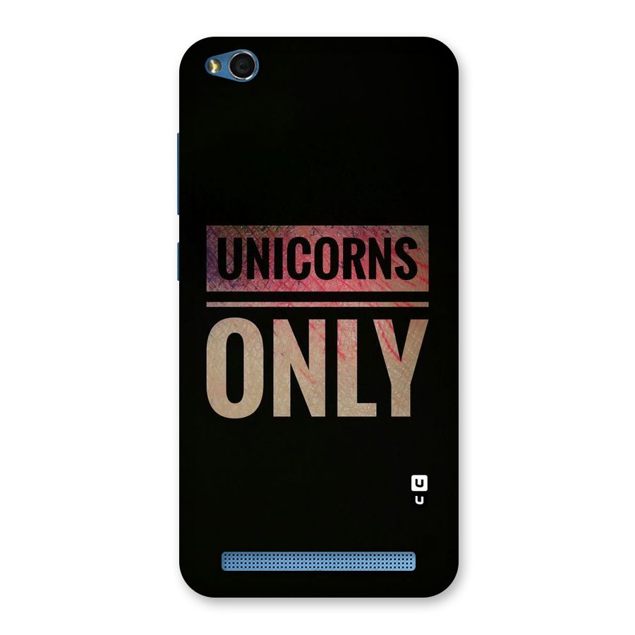 Unicorns Only Back Case for Redmi 5A