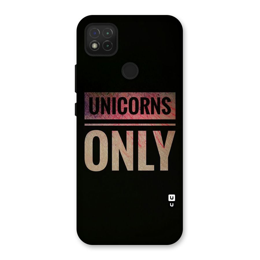Unicorns Only Back Case for Redmi 9C