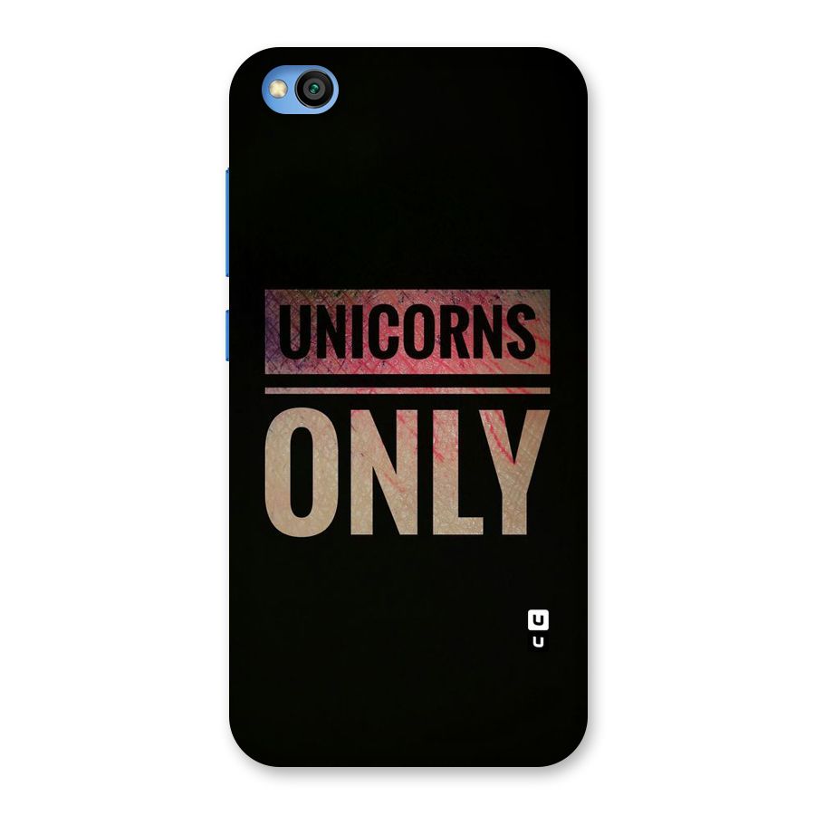 Unicorns Only Back Case for Redmi Go