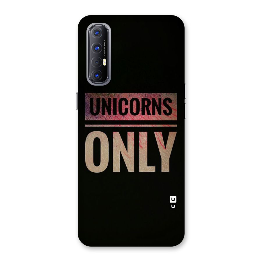 Unicorns Only Back Case for Reno3 Pro