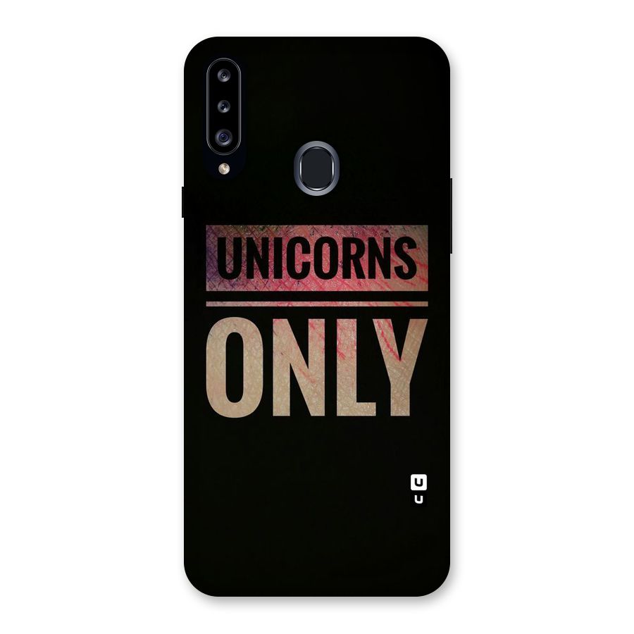 Unicorns Only Back Case for Samsung Galaxy A20s