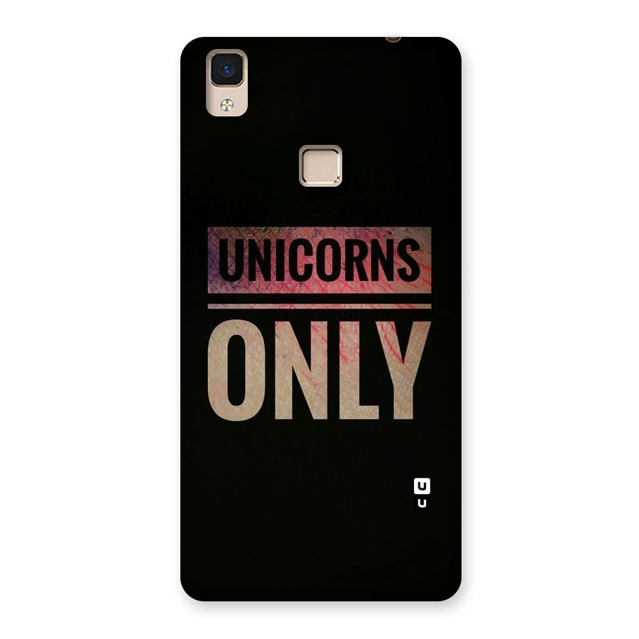 Unicorns Only Back Case for V3 Max