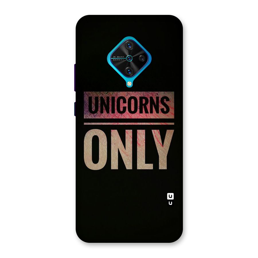 Unicorns Only Back Case for Vivo S1 Pro