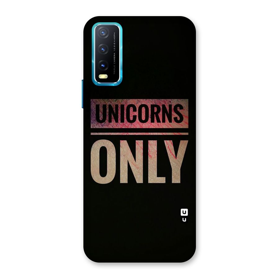 Unicorns Only Back Case for Vivo Y20A