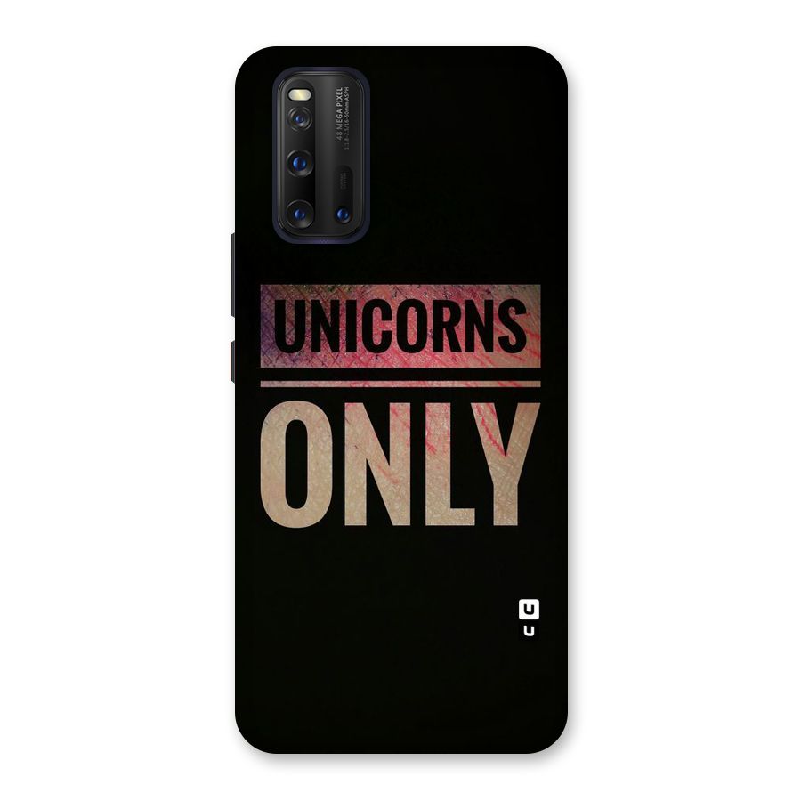 Unicorns Only Back Case for Vivo iQOO 3