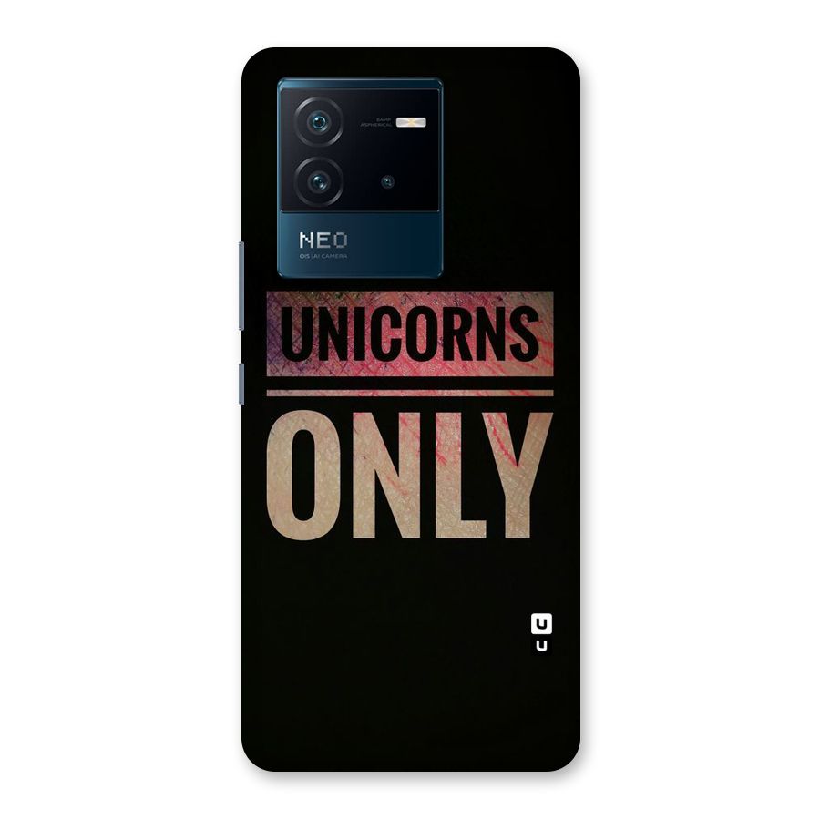 Unicorns Only Back Case for Vivo iQOO Neo 6 5G
