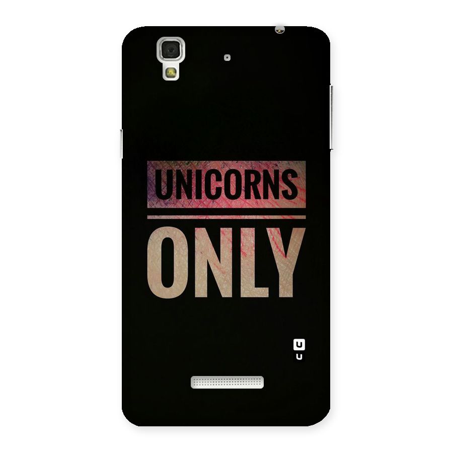 Unicorns Only Back Case for Yu Yureka