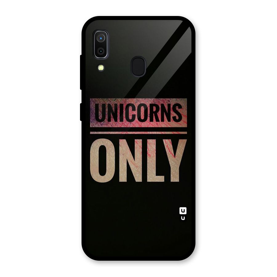 Unicorns Only Glass Back Case for Galaxy A30