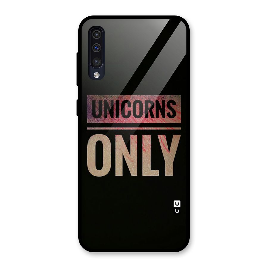 Unicorns Only Glass Back Case for Galaxy A50s