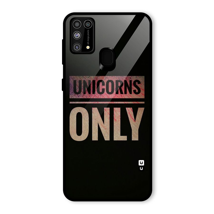 Unicorns Only Glass Back Case for Galaxy F41