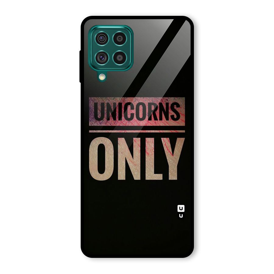 Unicorns Only Glass Back Case for Galaxy F62