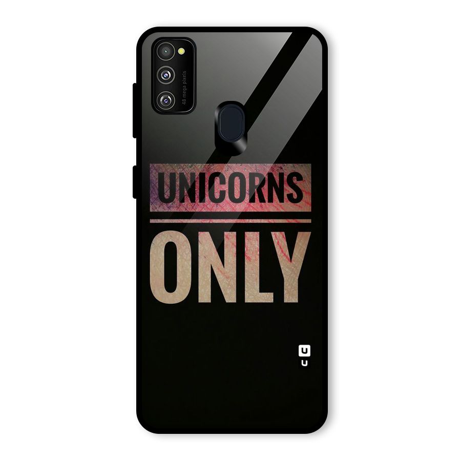 Unicorns Only Glass Back Case for Galaxy M30s