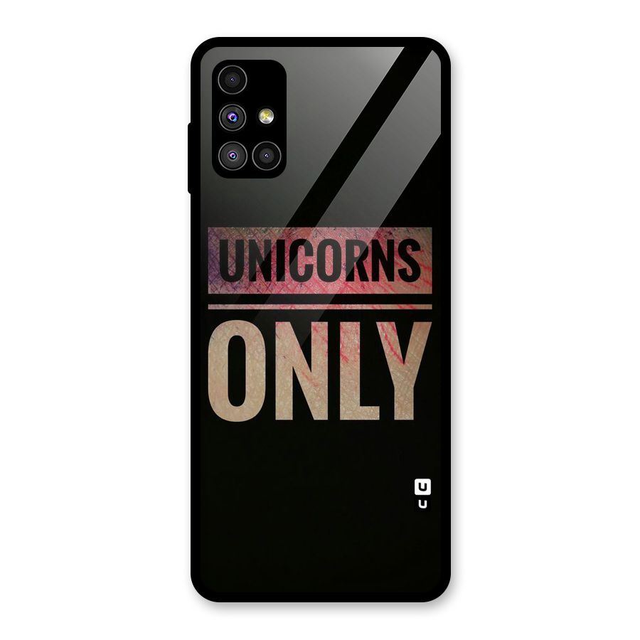 Unicorns Only Glass Back Case for Galaxy M51
