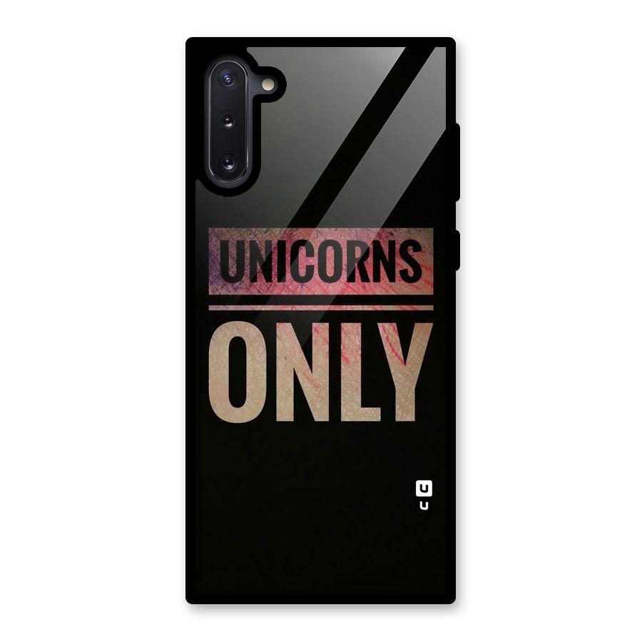 Unicorns Only Glass Back Case for Galaxy Note 10