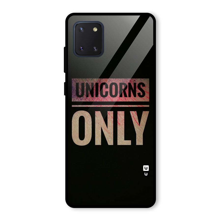 Unicorns Only Glass Back Case for Galaxy Note 10 Lite