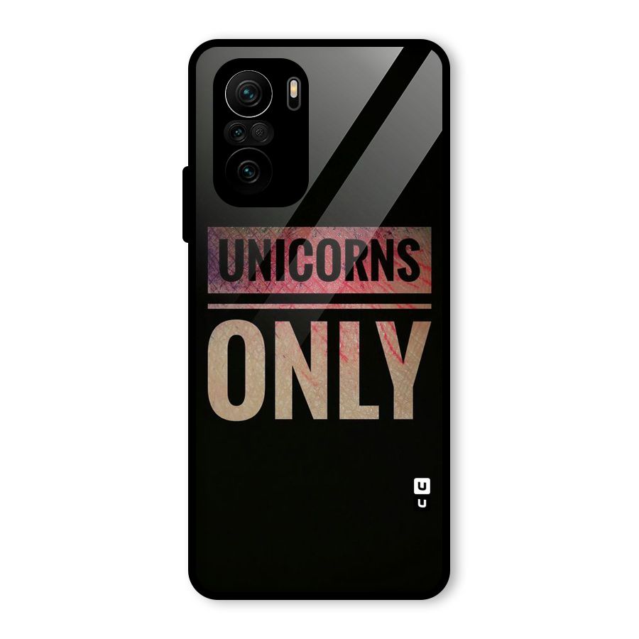 Unicorns Only Glass Back Case for Mi 11x