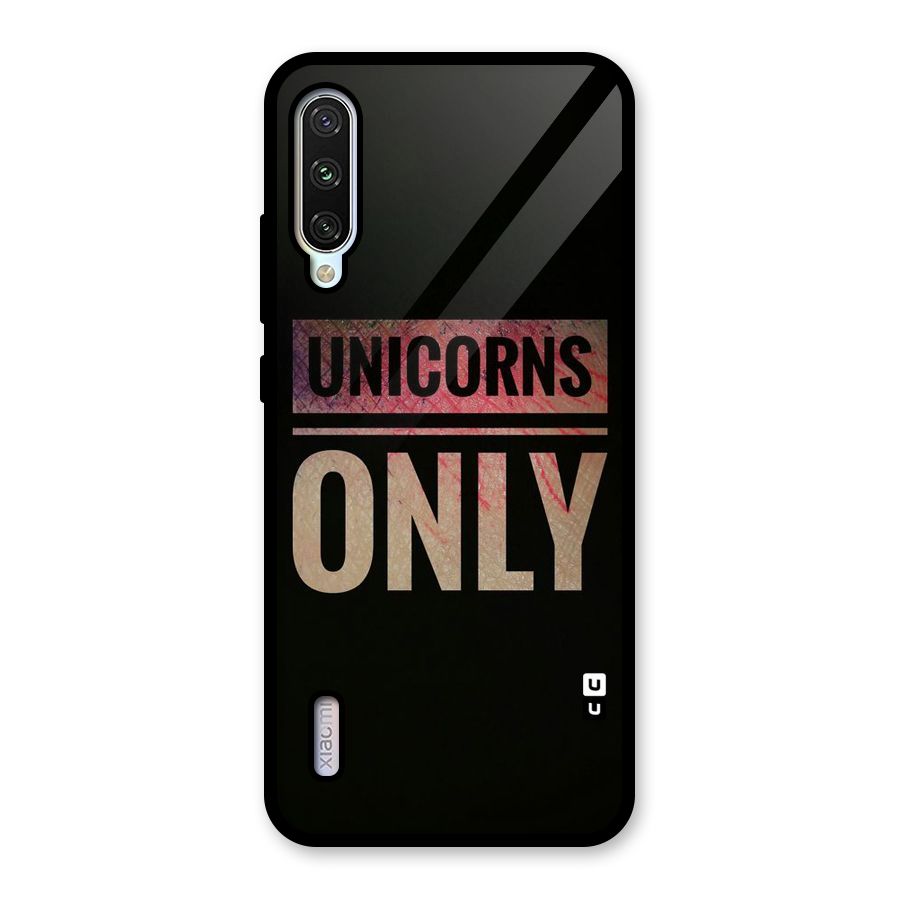Unicorns Only Glass Back Case for Mi A3