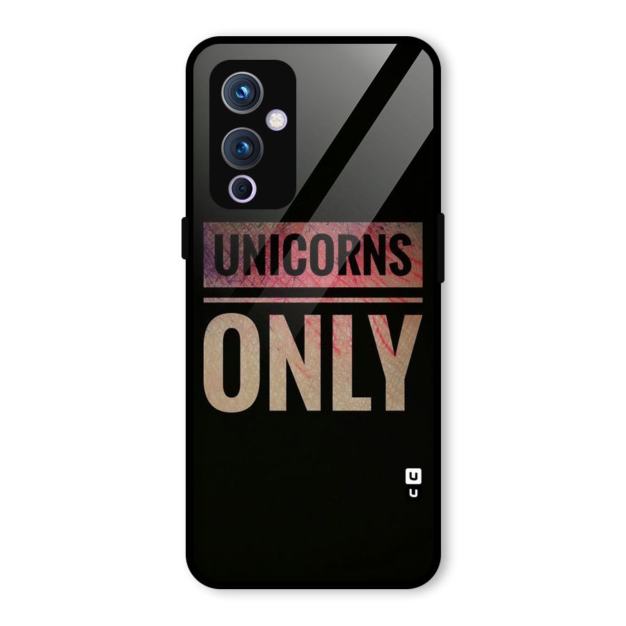 Unicorns Only Glass Back Case for OnePlus 9