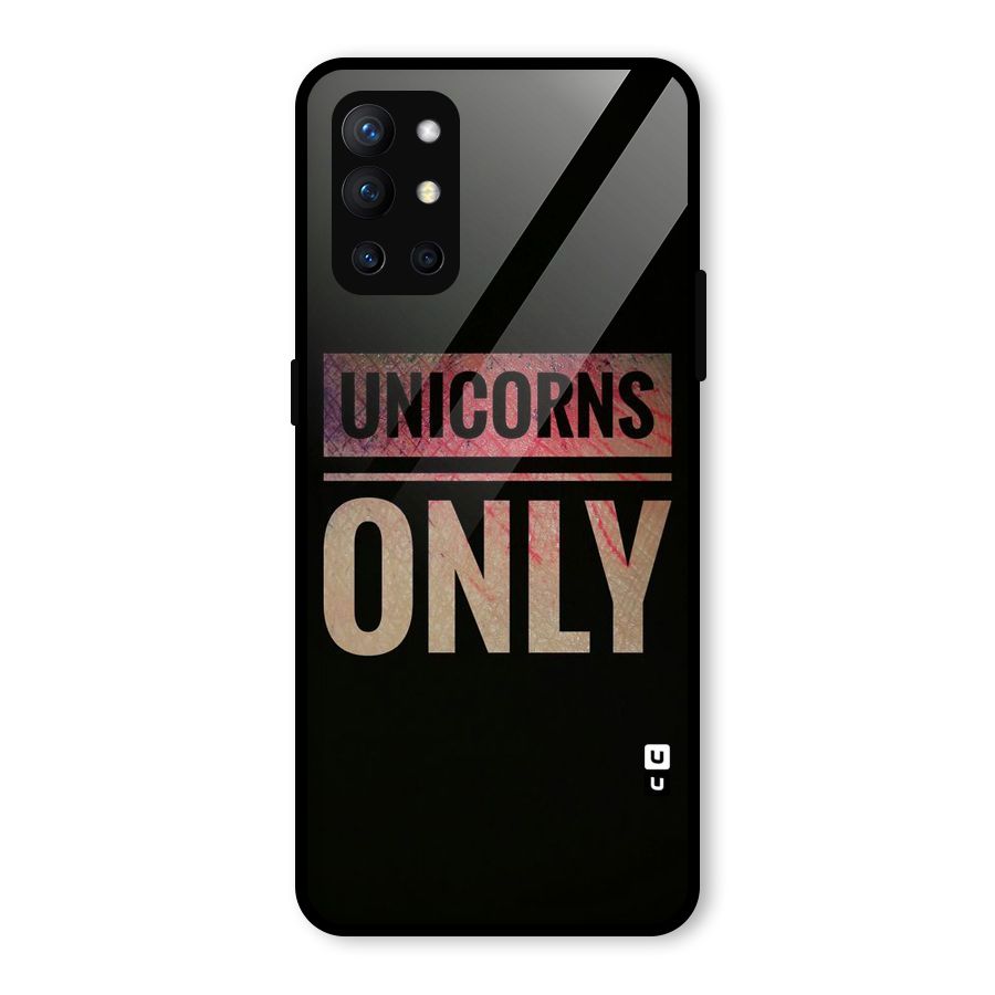 Unicorns Only Glass Back Case for OnePlus 9R