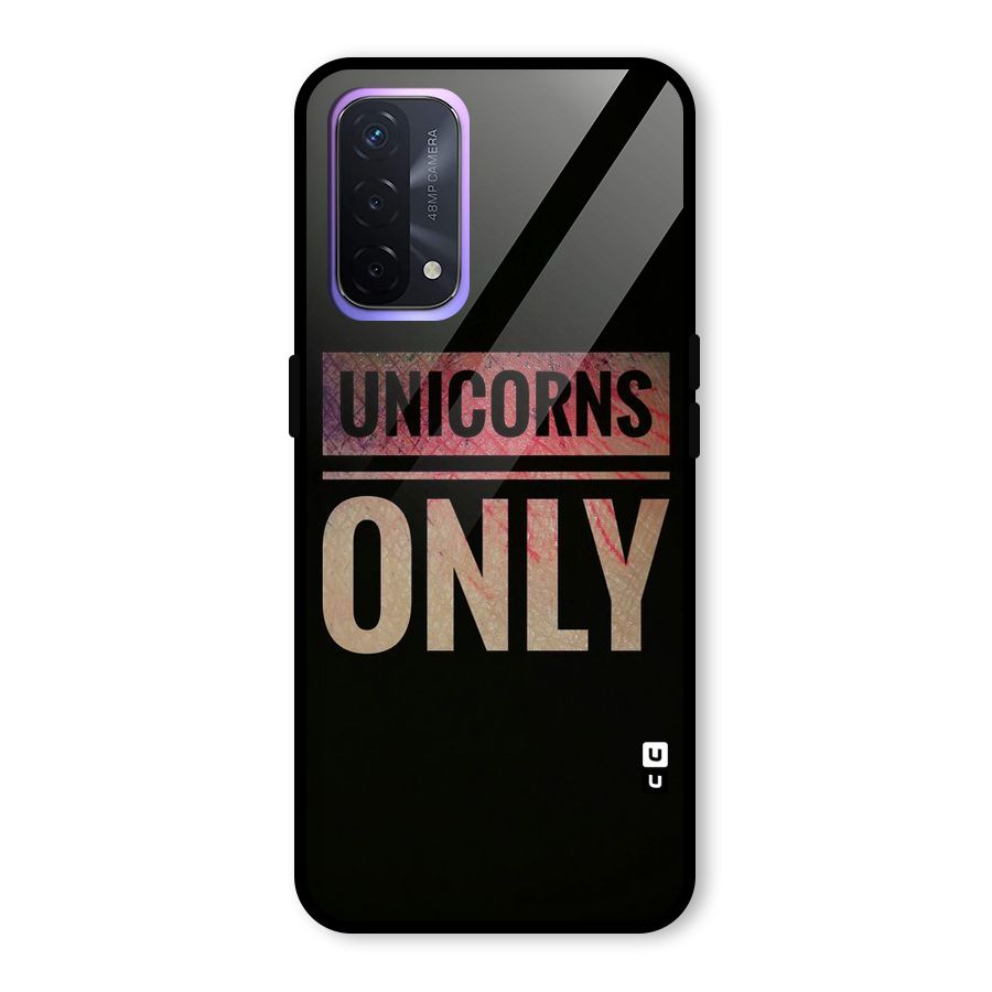 Unicorns Only Glass Back Case for Oppo A74 5G