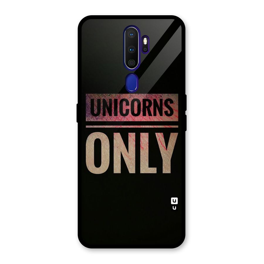 Unicorns Only Glass Back Case for Oppo A9 (2020)