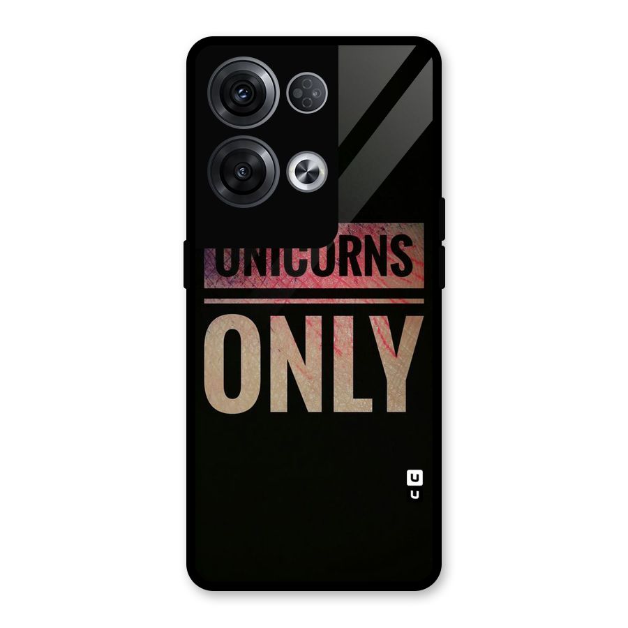 Unicorns Only Glass Back Case for Oppo Reno8 Pro 5G