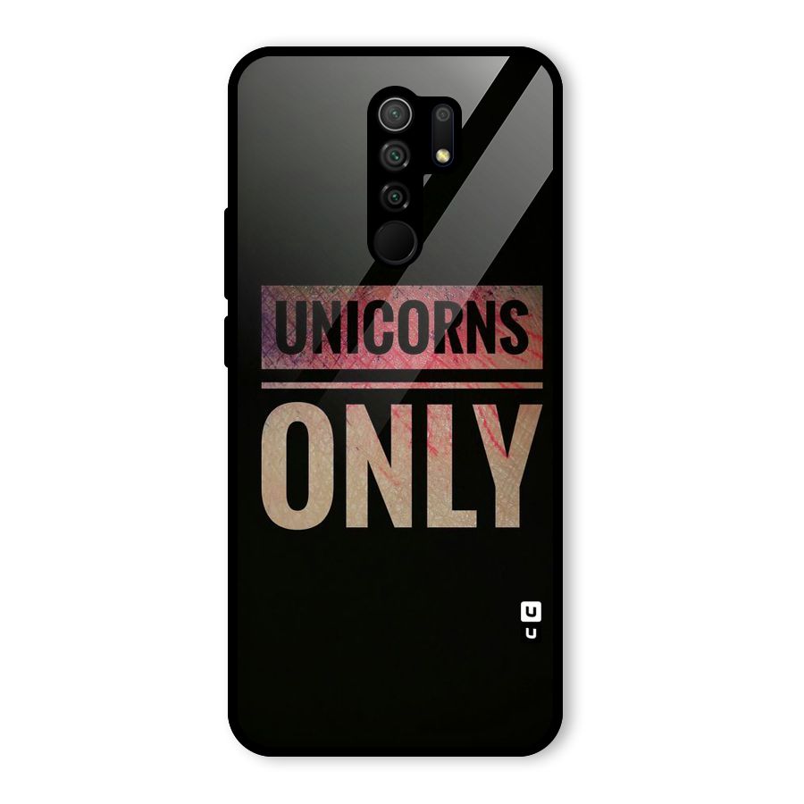 Unicorns Only Glass Back Case for Poco M2