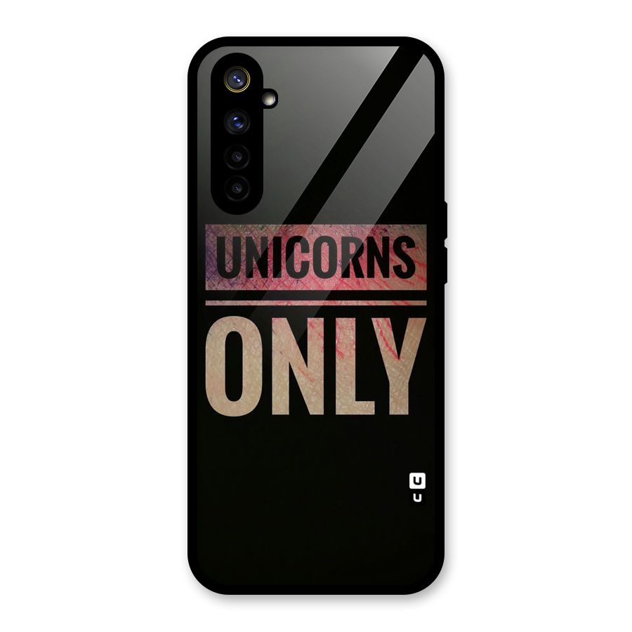 Unicorns Only Glass Back Case for Realme 6i