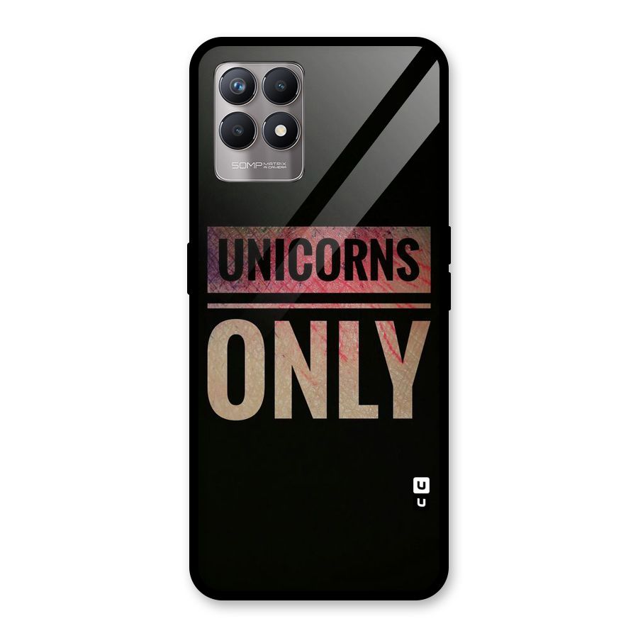 Unicorns Only Glass Back Case for Realme 8i