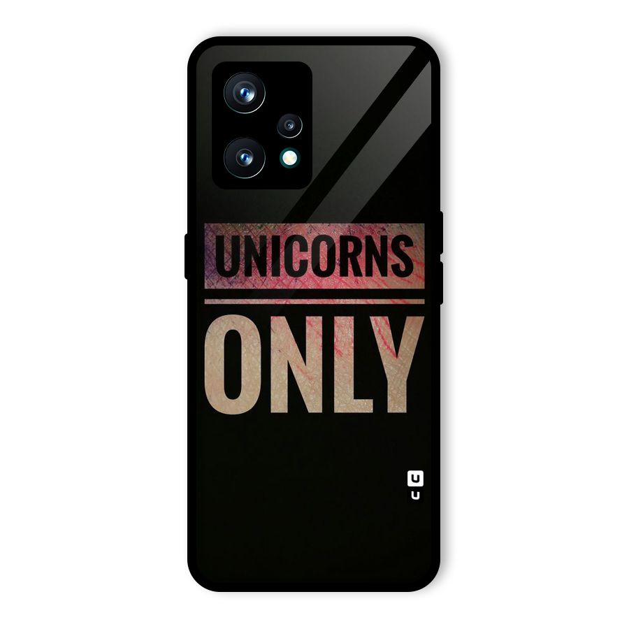 Unicorns Only Glass Back Case for Realme 9 Pro Plus 5G