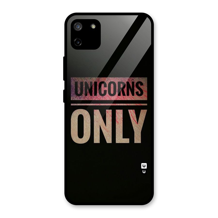 Unicorns Only Glass Back Case for Realme C11