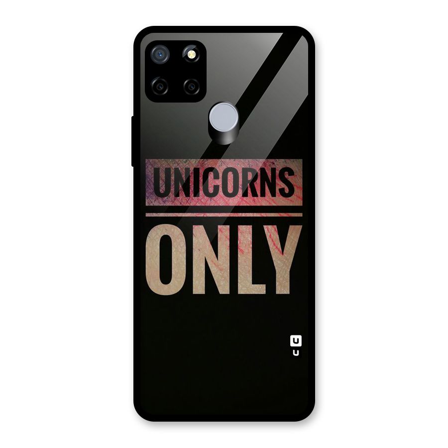 Unicorns Only Glass Back Case for Realme C12